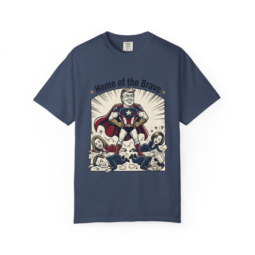 Patriotic 'Home of the Brave' Graphic T-Shirt