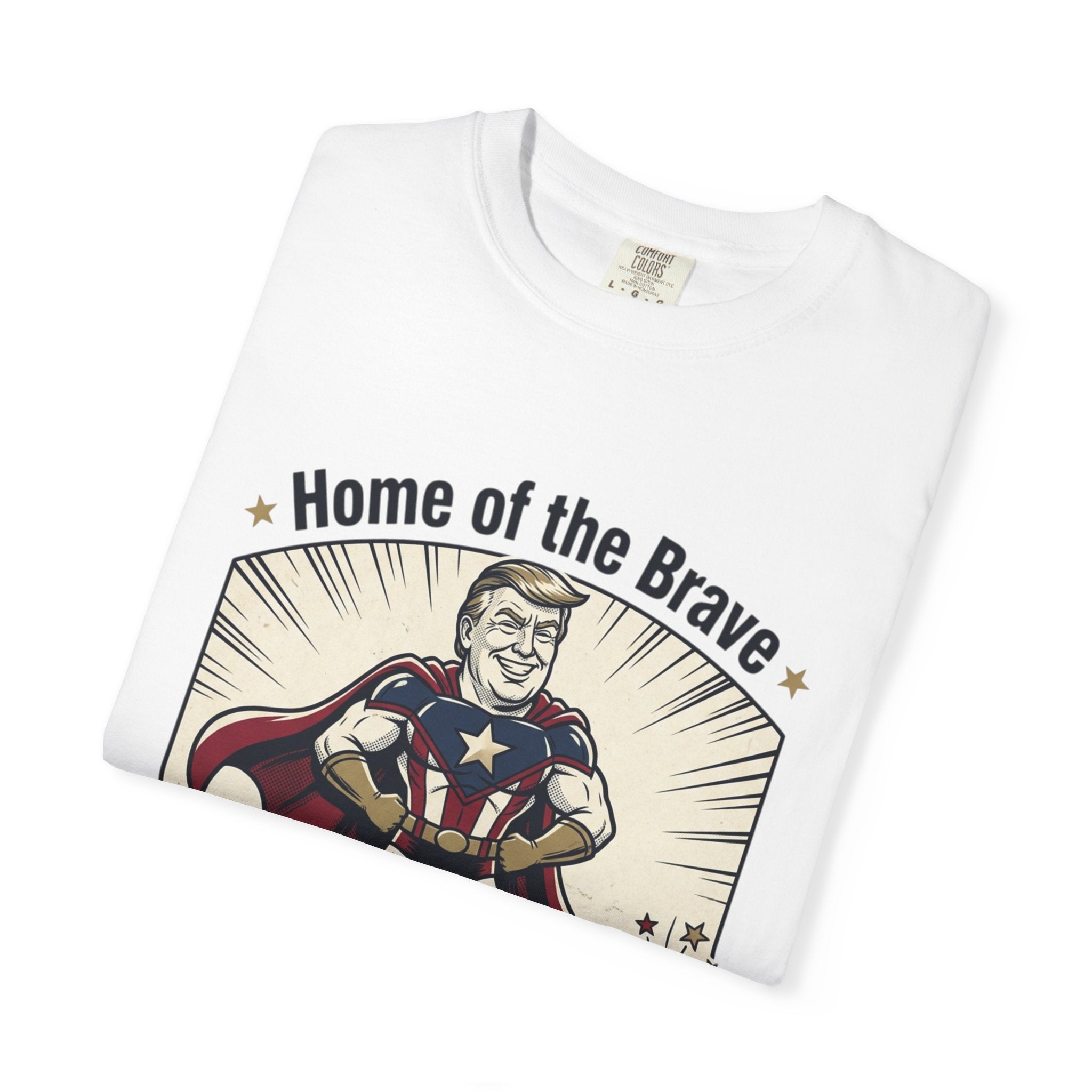 Patriotic 'Home of the Brave' Graphic T-Shirt