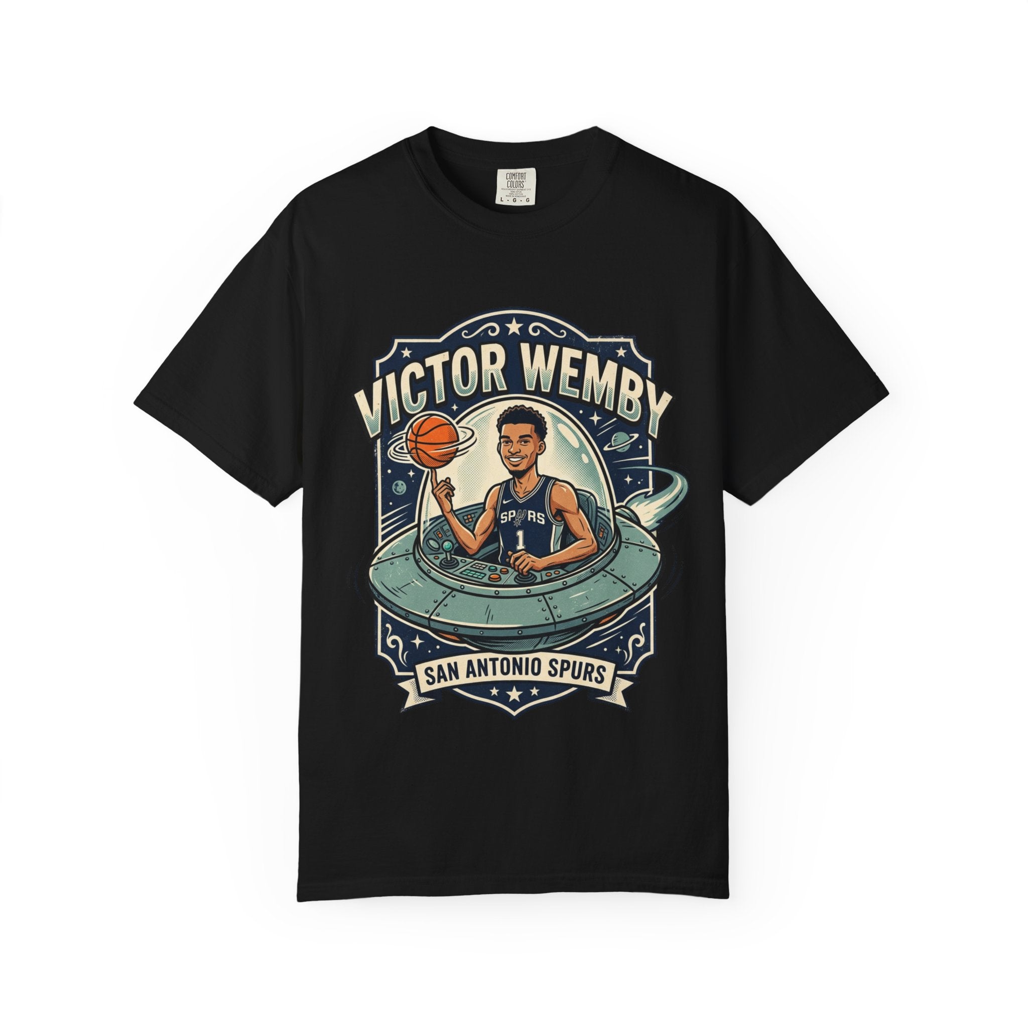 Victor Wembanyama San Antonio Spurs T-Shirt — Retro Space Jam Basketball Tee