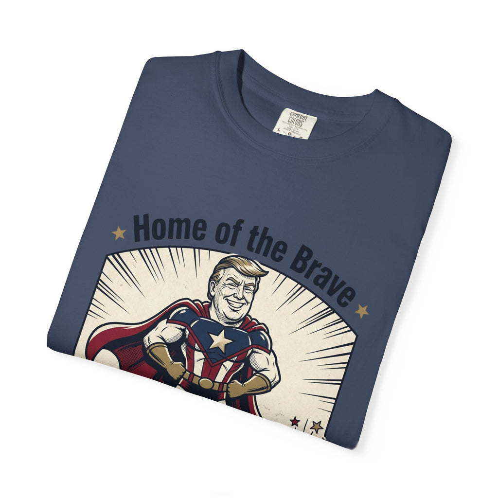 Patriotic 'Home of the Brave' Graphic T-Shirt