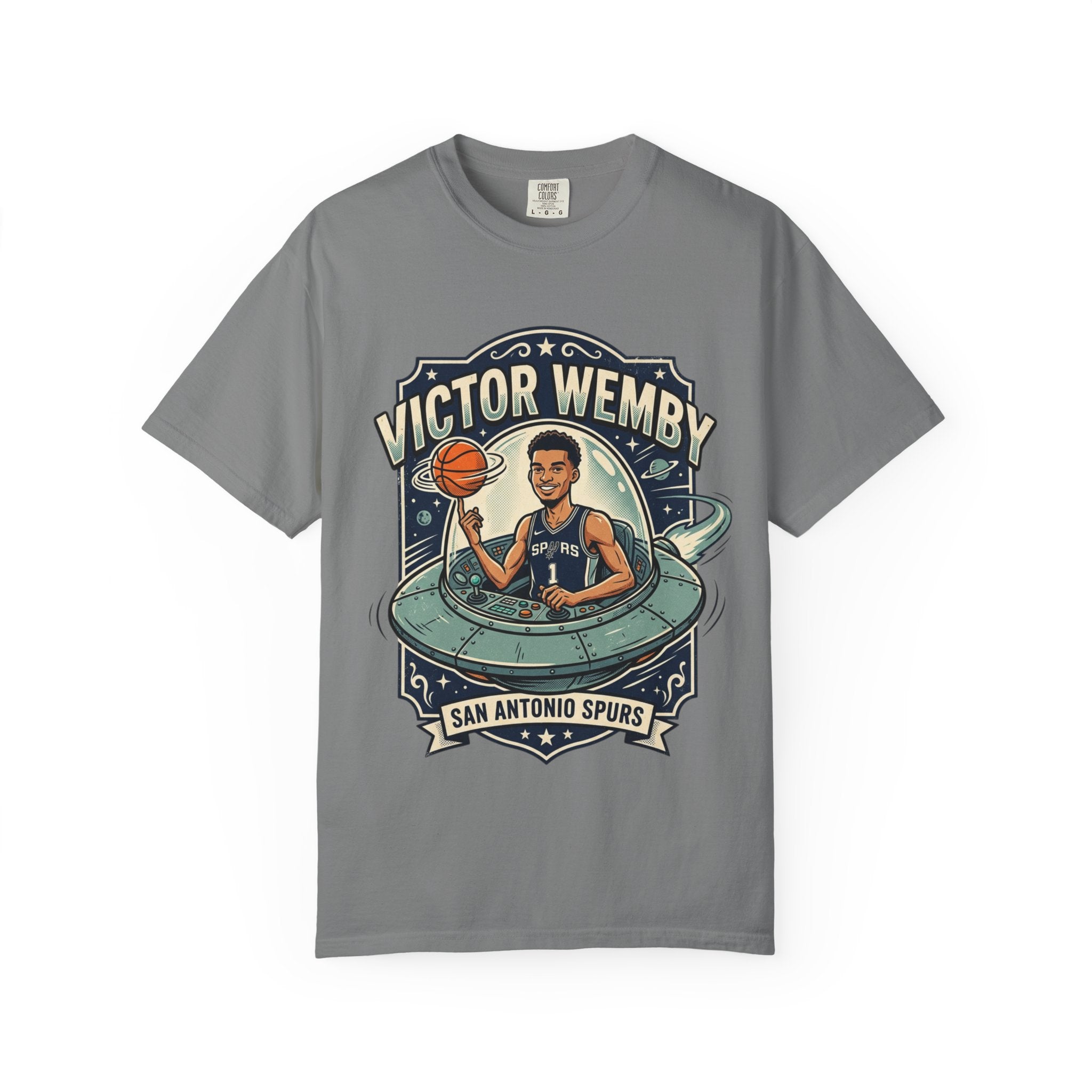 Victor Wembanyama San Antonio Spurs T-Shirt — Retro Space Jam Basketball Tee