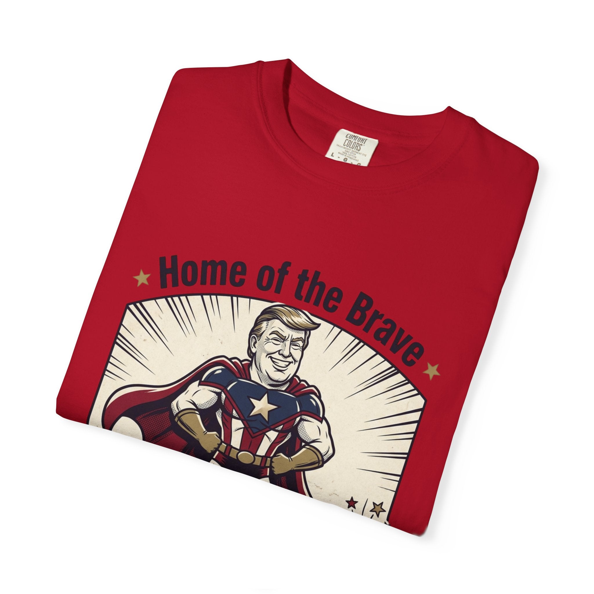 Patriotic 'Home of the Brave' Graphic T-Shirt