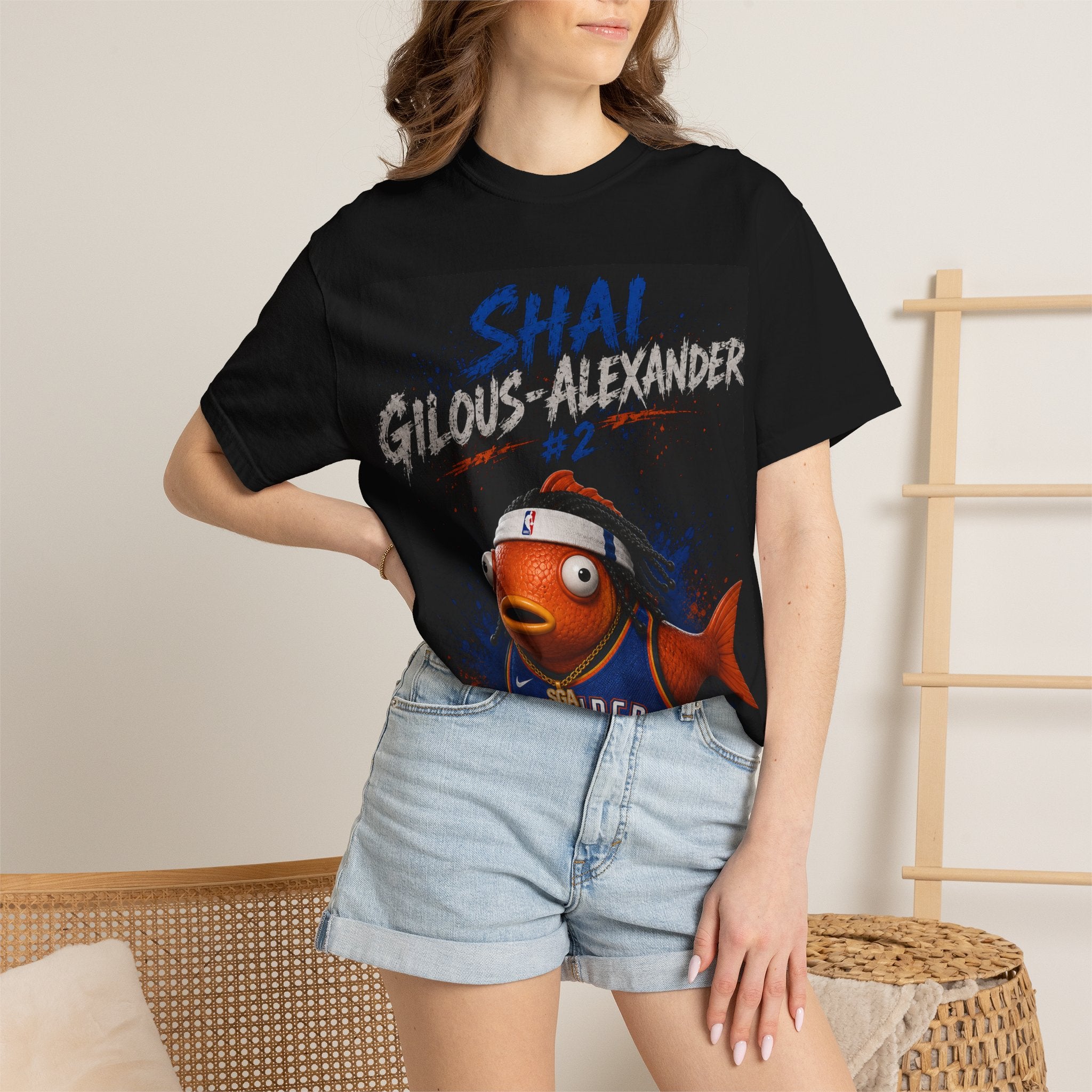 T-Shirt — Shai Gilgeous-Alexander Oklahoma City Thunder Fish Graphic
