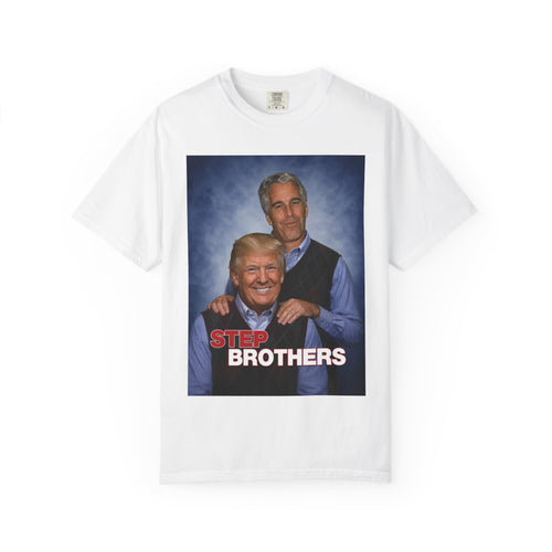 Political Parody T-Shirt — "Step Brothers" Satirical Portrait Tee