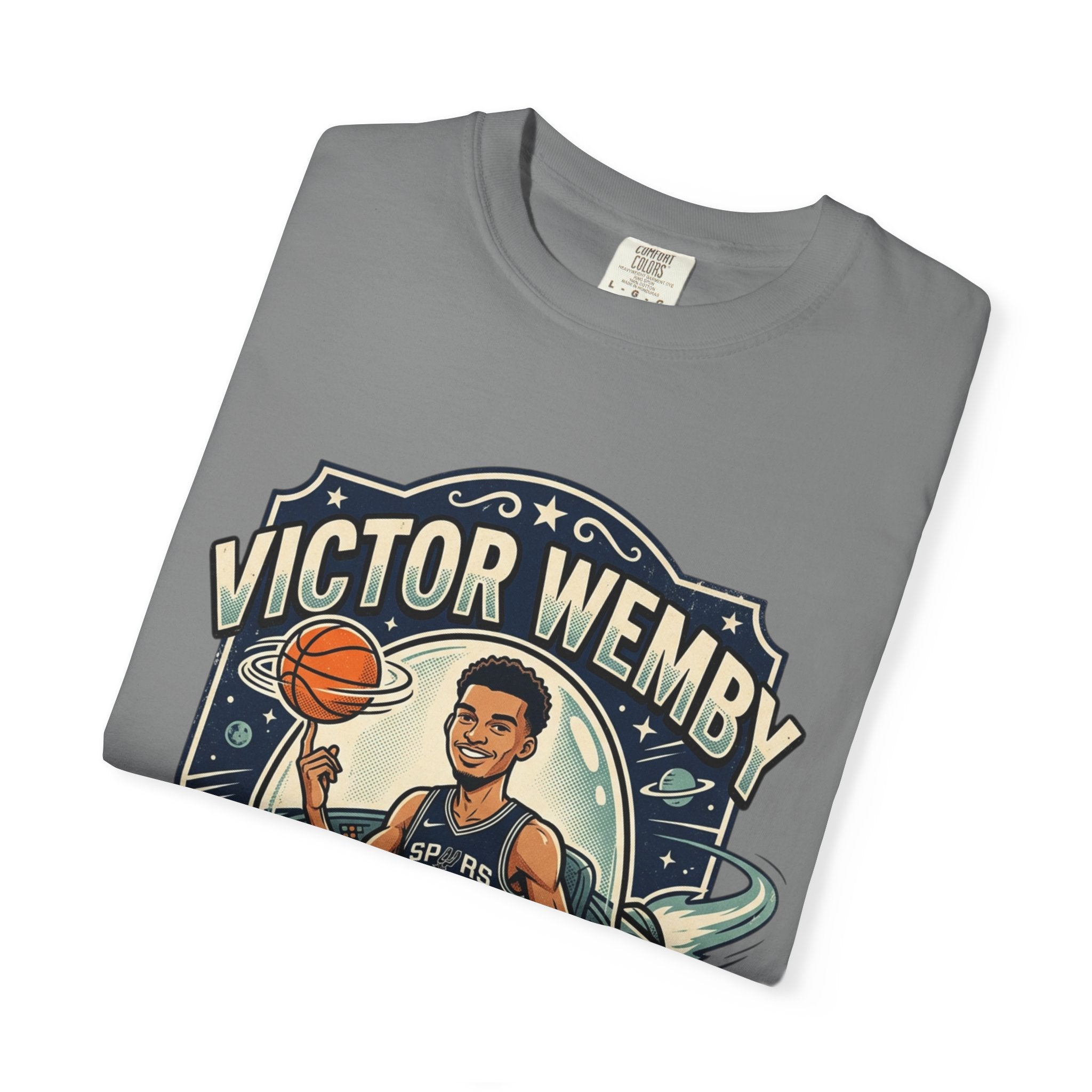 Victor Wembanyama San Antonio Spurs T-Shirt — Retro Space Jam Basketball Tee
